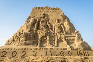 God of War Ragnarok Sand Sculpture 1