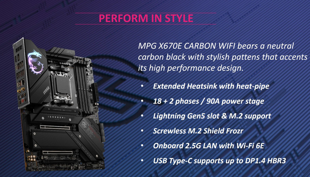 MSI X670E MPG CARBON