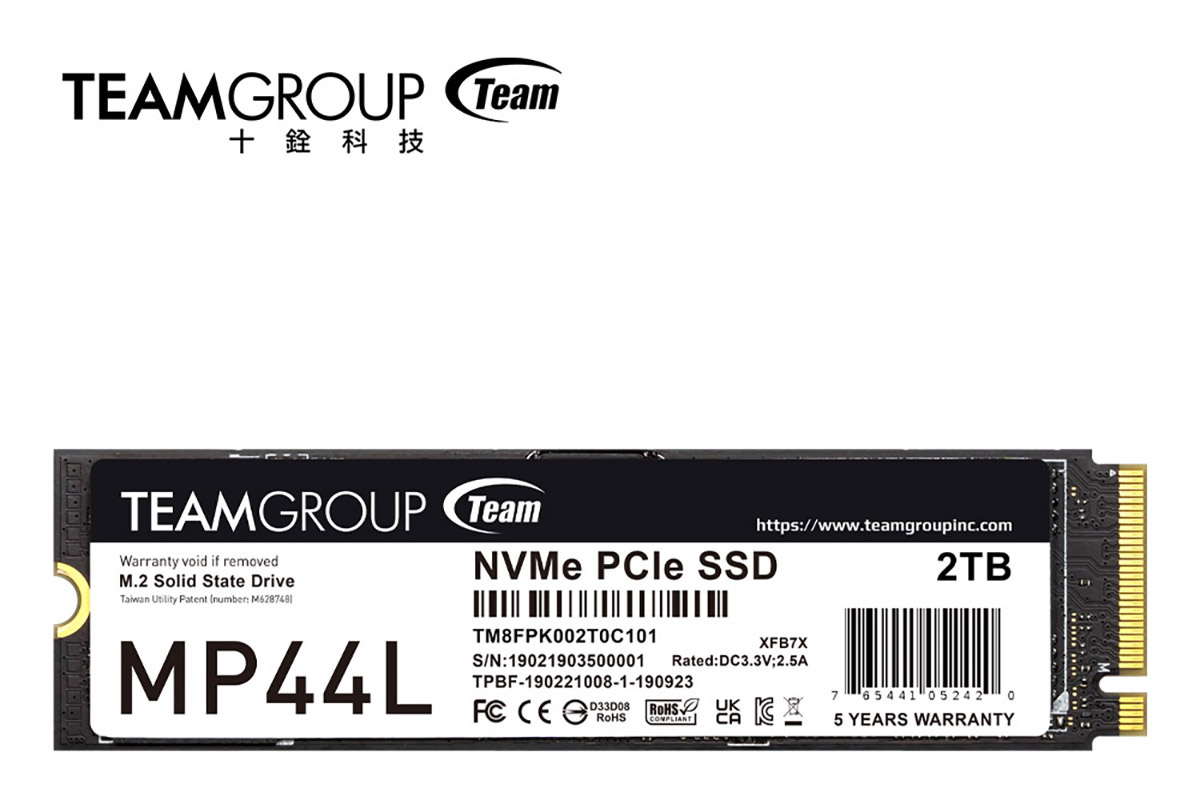 十銓科技領銜發表MP44L M.2 PCIe 4.0 SSD,業界首創石墨烯鋁箔固態硬碟散熱標籤貼、顛覆散熱效能 3 TEAMGROUP MP44L M.2 PCIe 4.0 SSD