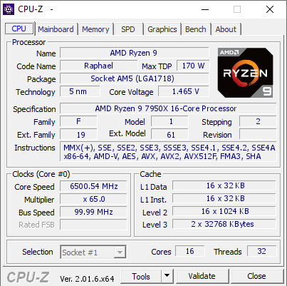 CPU-Z記錄刷新賽準備開跑!首波AMD Ryzen 9 7950X系列全核超上6.5GHz、單核達7.24GHz 1 20220923