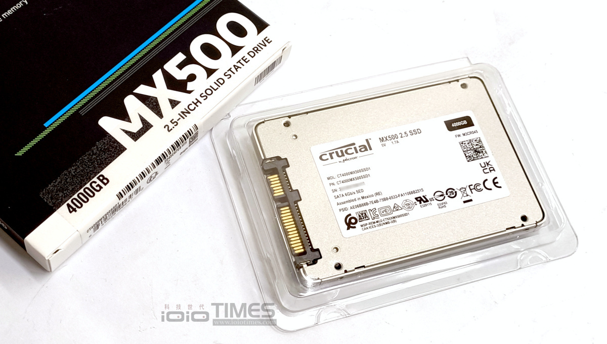 滿足高速資料儲存與遊戲收藏庫的雙重需求，Crucial MX500 4TB SATA SSD 