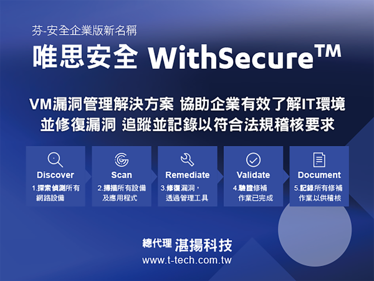 WithSecure唯思安全VM漏洞管理解決方案,協助企業有效了解IT環境並修復漏洞,追蹤並記錄以符合法規稽核要求 1 20230525 NEWS 2 95