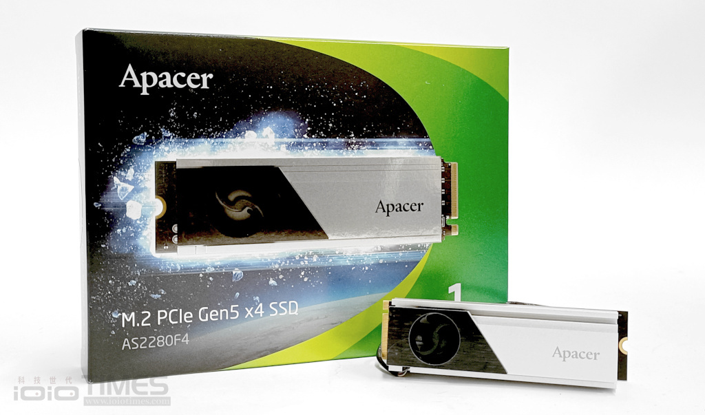 高速性能、唯快不破,Apacer AS2280F4 M.2 PCIe Gen5 x4 SSD 1TB搭載主動式散熱器開箱試用 1 apaceras2280f4gen5ssd 002
