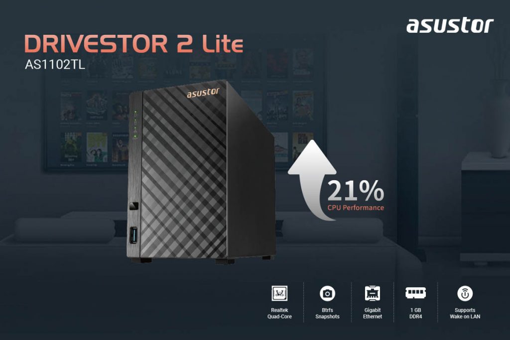 超值入門首選 - 華芸科技新增AS1102TL(Drivestor 2 Lite)桌上型NAS 1 20231214 NEWS 1 12