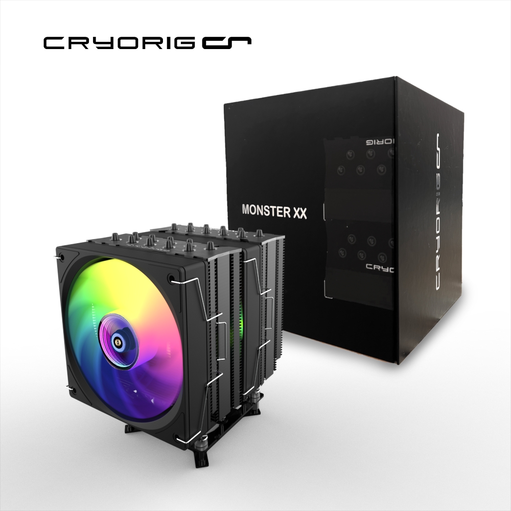 CRYOIRG快睿國際再度登場,推出雙塔十管空冷散熱器MONSTER XX、為消費者帶來全新體驗與性能 2 20241129 cryoirg02 1