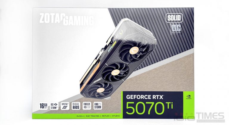 ZOTAC GAMING GeForce RTX 5070 Ti SOLID OC開箱試用，交錯式斜紋外型搭配三風扇設計、高效散熱與性能二合一 ...