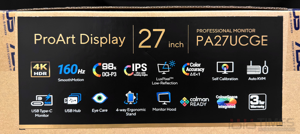 ASUS ProArt Display PA27UCGE 27吋4K HDR專業螢幕開箱試用,160Hz、98% DCI-P3、Delta E <1、LuxPixel技術體現專業級色準 3 asusproartpa27ucge 006