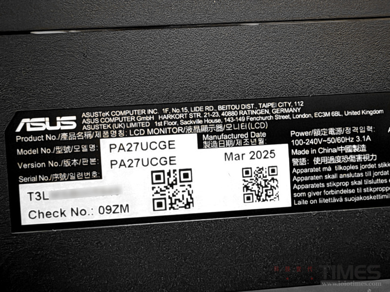 ASUS ProArt Display PA27UCGE 27吋4K HDR專業螢幕開箱試用,160Hz、98% DCI-P3、Delta E <1、LuxPixel技術體現專業級色準 21 asusproartpa27ucge 012 4