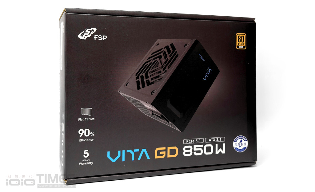 FSP VITA GD MIT 850W電源供應器輕開箱,平價版80 Plus金牌認證、ATX 3.1/PCIe 5.1支援 3 fspvitagd850wpsu 005