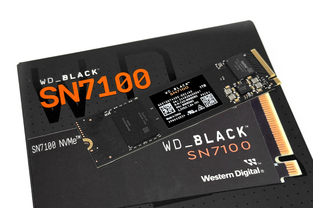 WD_BLACK SN7100 1TB M.2 SSD開箱試用，提供玩家7,250/6,900 MB