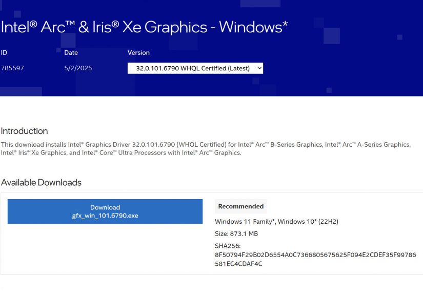 20250503 intelarcdriveupdate01