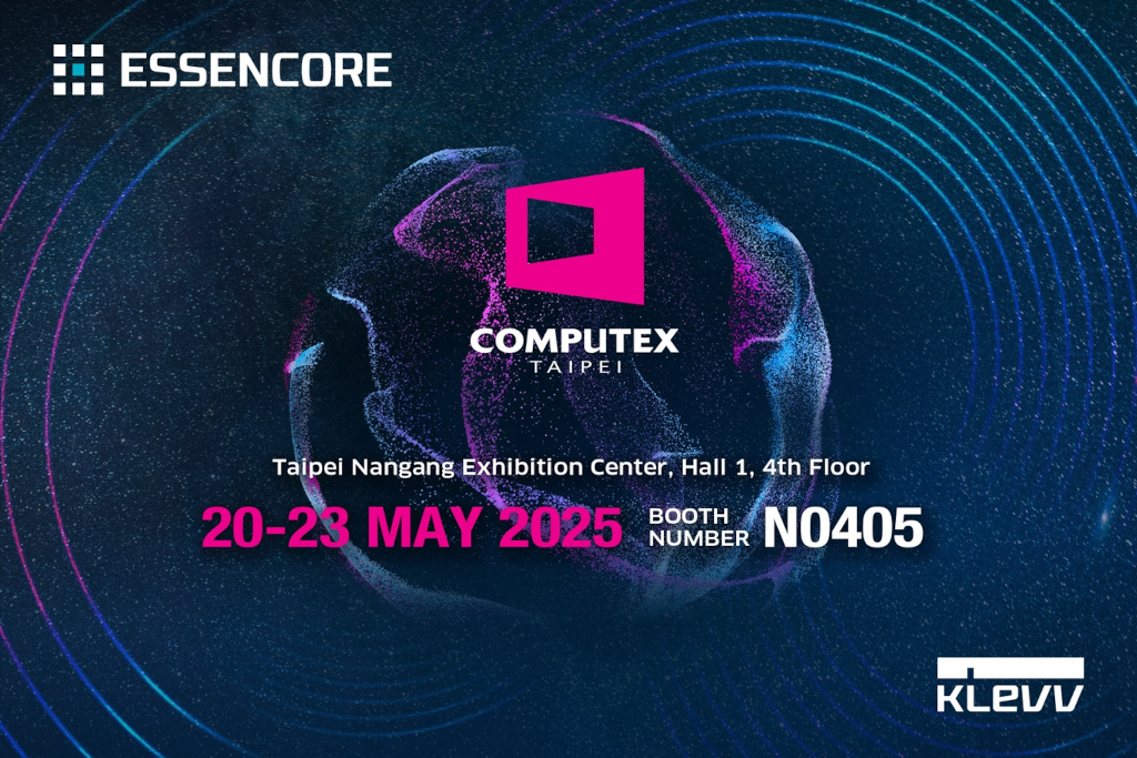 艾思科與旗下品牌科賦將於COMPUTEX TAIPEI 2025展出最新產品 1 20250508 klevv01