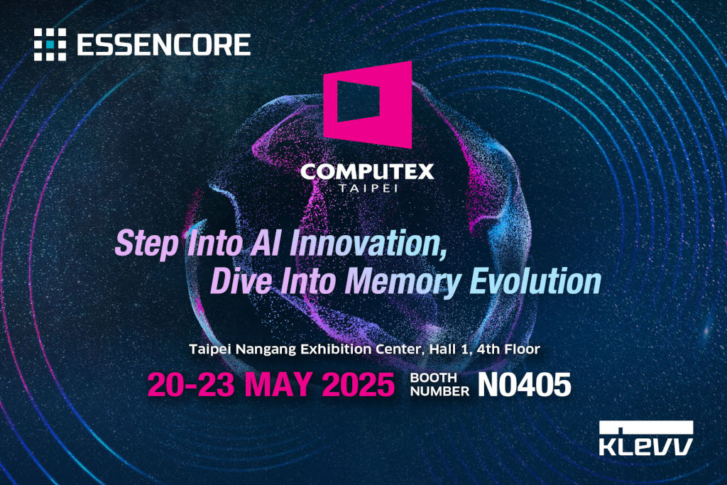 艾思科與旗下品牌科賦將於COMPUTEX TAIPEI 2025展出最新產品 3 20250508 klevv02
