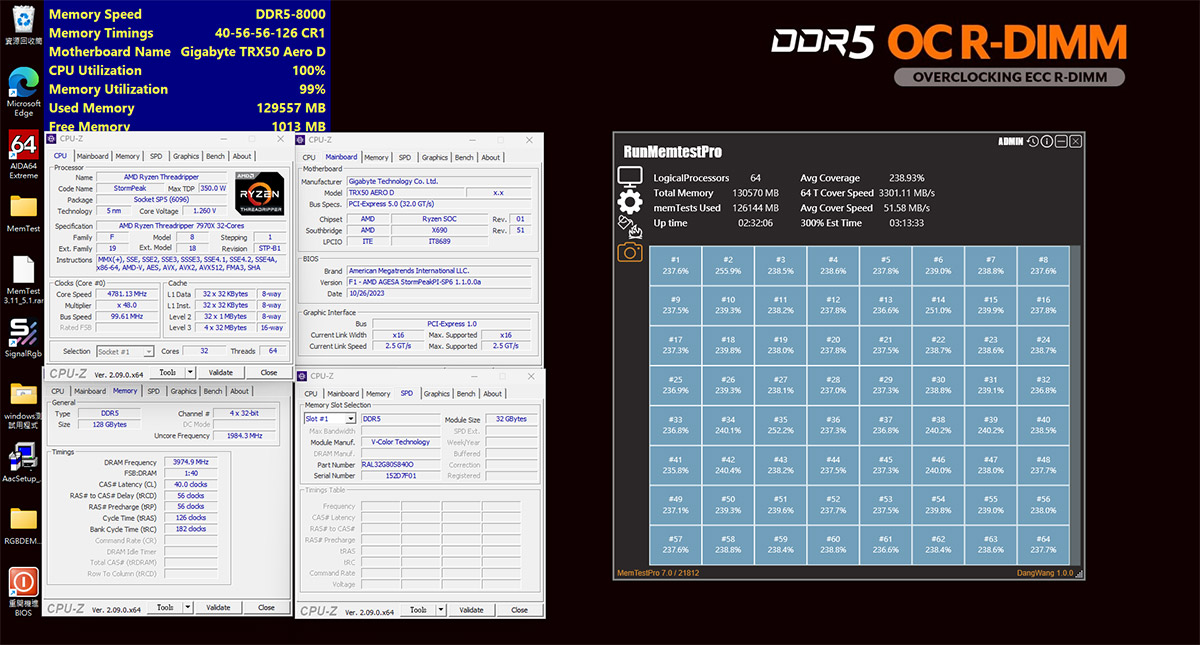 V-COLOR推出全球首款DDR5 OC RDIMM RGB, 容量最高達512GB(64GBx8),速度達8000MT/s 4 20250509 NEWS 2 7