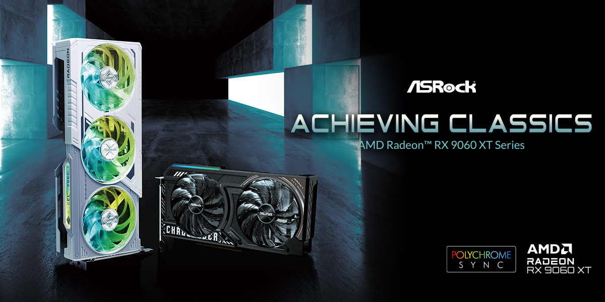 華擎科技發表AMD Radeon™ RX 9060 XT系列顯示卡 1 20250529 asrock01