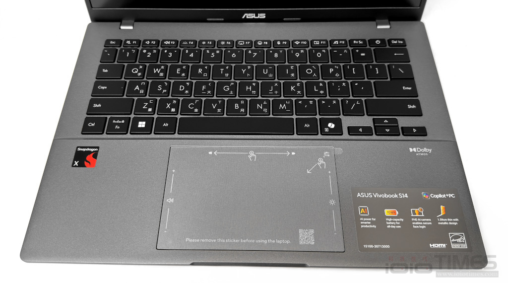 ASUS Vivobook S14 (S3407QA)開箱試用、搭載Snapdragon X處理器超長效續航筆電,同場加映ASUS Vivobook S15 (S5507QA) 25 asusvivobooks14s3407qa 016