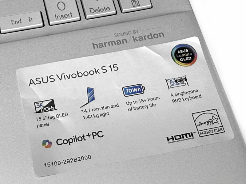 ASUS Vivobook S14 (S3407QA)開箱試用、搭載Snapdragon X處理器超長效續航筆電,同場加映ASUS Vivobook S15 (S5507QA) 41 asusvivobooks14s3407qa 025 2