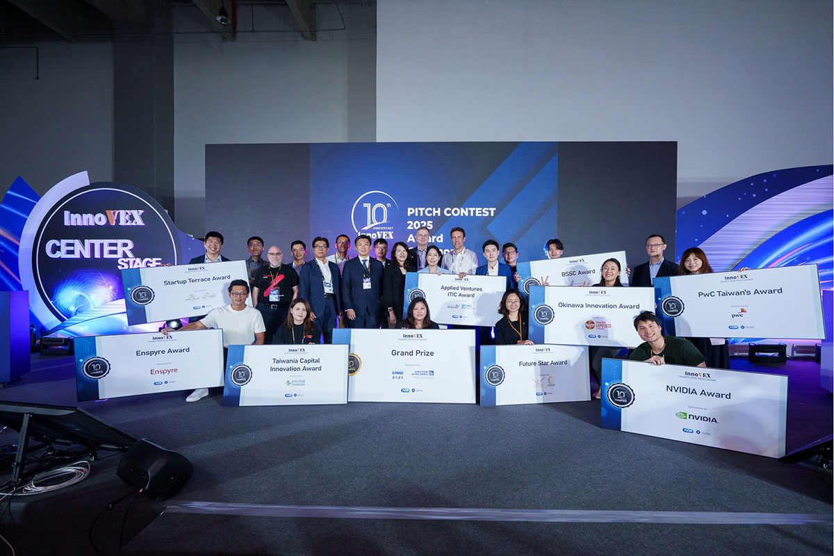 邁入十周年InnoVEX 2025吸引近3.4萬名海內外專業人士到場參與,聚集24國、超過450家新創共同展出 拚全球科技創新商機 1 20250527 news 1 26