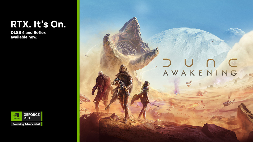 今日開賣的《沙丘:覺醒》將支援NVIDIA DLSS 4多畫格生成,#GeForceSummer of RTX玩樂一夏抽獎活動登場! 1 20250606 nvidia01