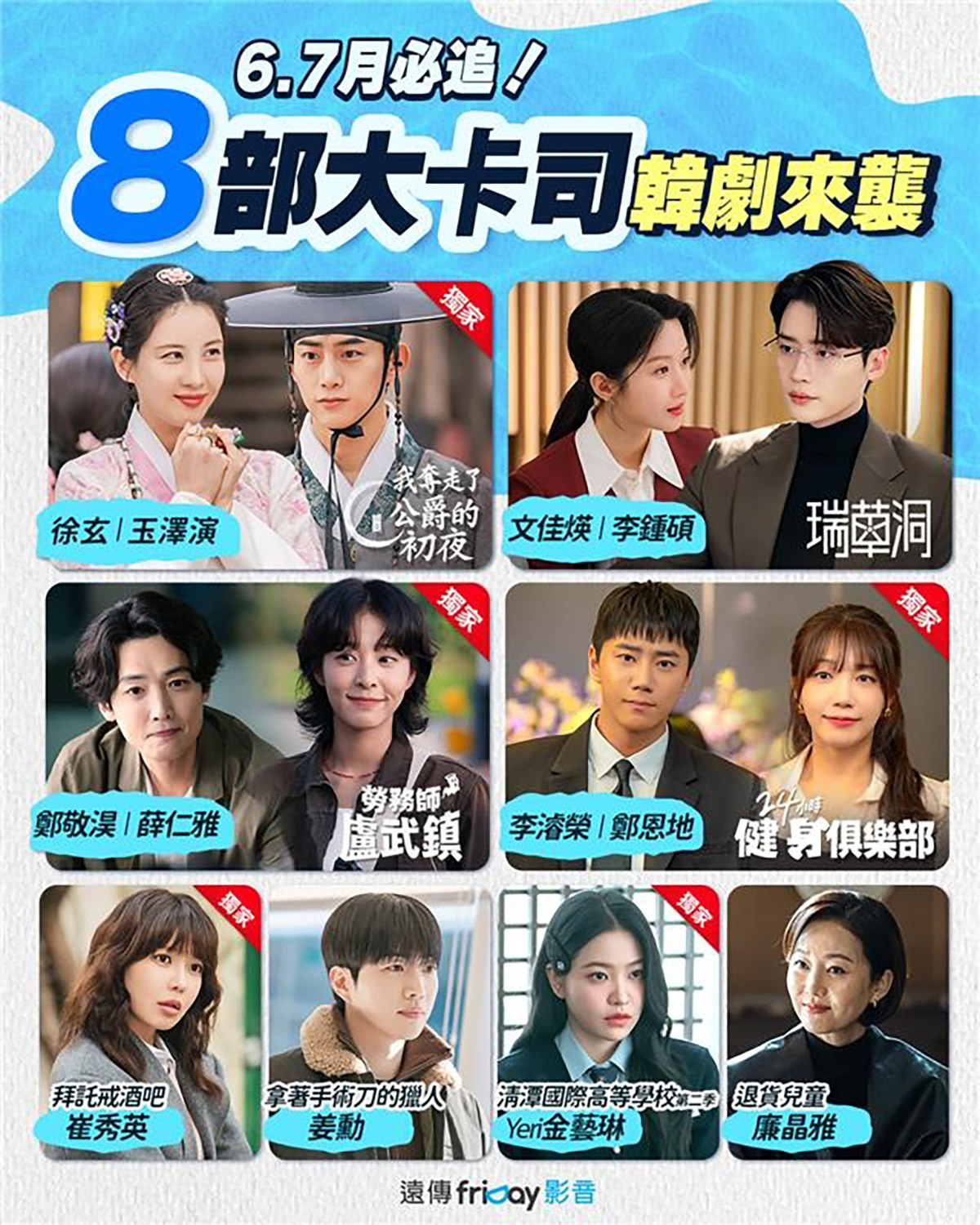 遠傳friDay影音收視開紅盤!5月創兩年新高,8部大卡司韓劇6、7月播出,超越國際OTT平台 1 20250623 NEWS 1 57