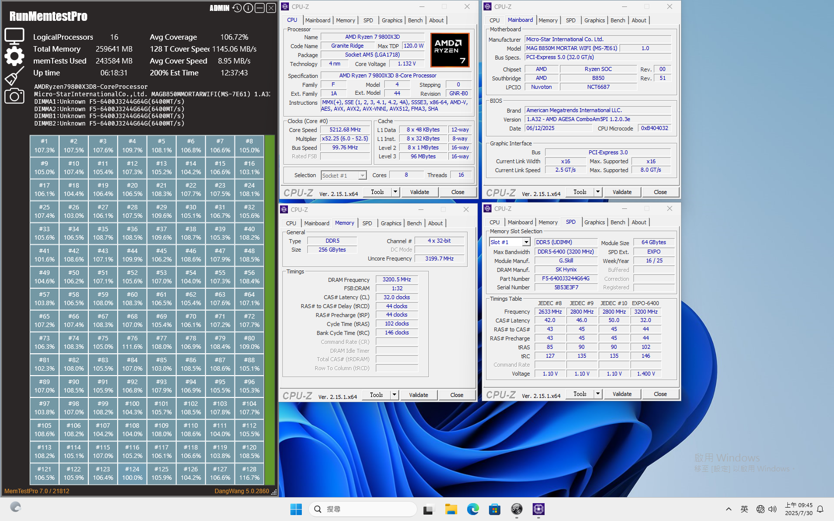 微星發佈最新的AMD AGESA Combo PI-1.2.0.3e BIOS,支援所有64GBx4記憶體和全新一代處理器 2 20250627 NEWS 4 1