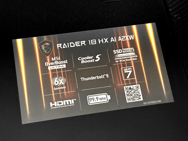 龍魂覺醒!MSI Raider 18 HX AI A2XWIG電競筆電開箱試用,搭載RTX 5080 GPU、提供強大遊戲效能 21 msiraider18hxaia2xwig 022 7