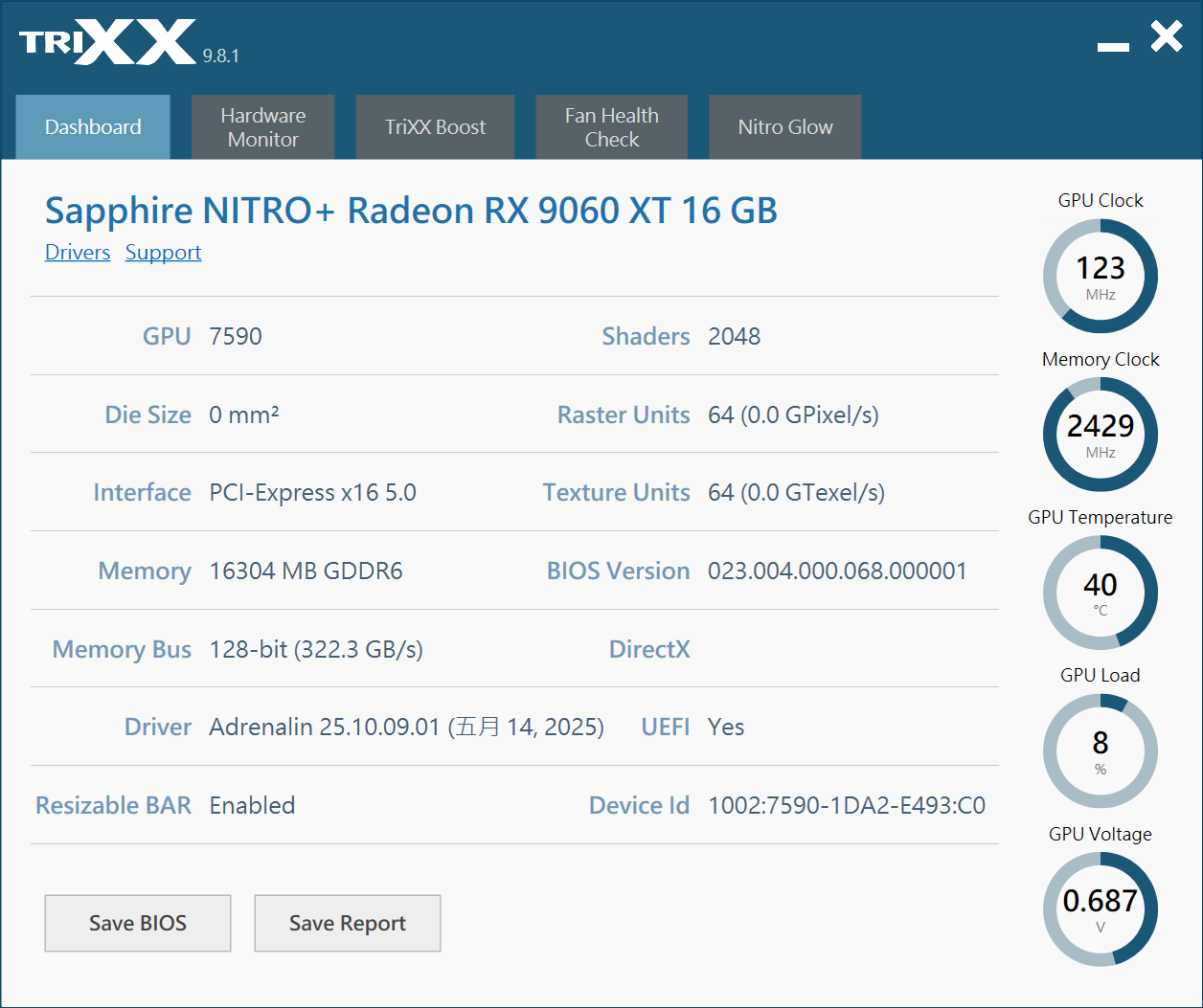 SAPPHIRE NITRO+ AMD Radeon RX 9060 XT 16GB開箱試用,超平價入門旗艦、對比8GB版本性能更顯優異 59 sapphirenitrorx9060xt16gb 026
