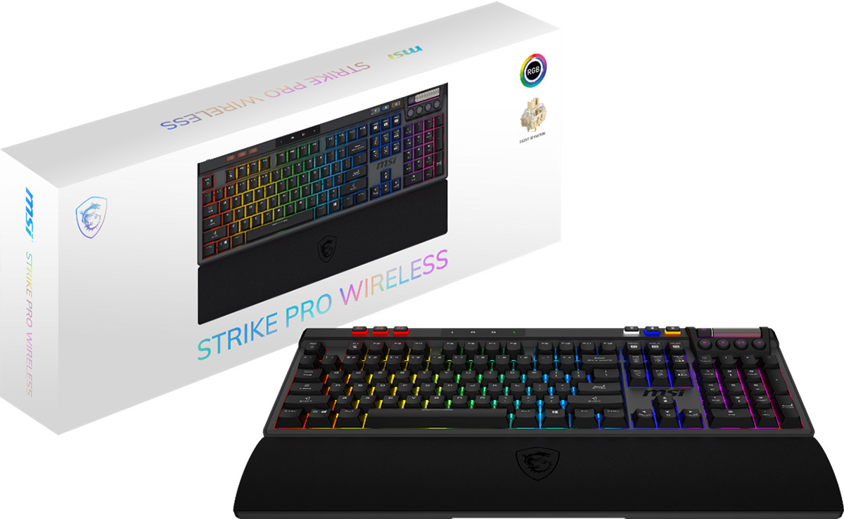 MSI推出STRIKE PRO WIRELESS高階無線電競鍵盤,靜音精準.效能全開 2 20250806 NEWS 12