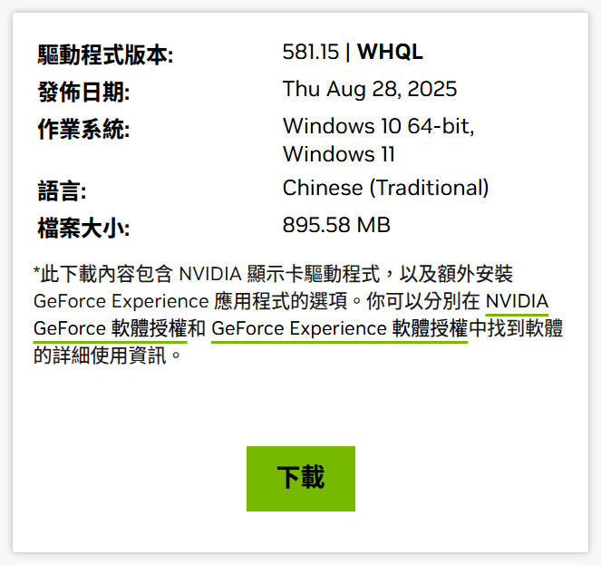NVIDIA新驅動v581.15發布,支援《印第安那瓊斯 古老之圈:巨人教團》、《鳴潮》DLSS 4與修正2項錯誤 1 20250829 nvidiadeiverupdate 02