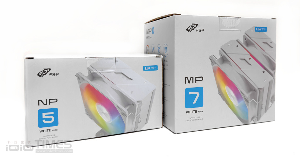 FSP MP7/NP5 WHITE ARGB Cooler開箱試用,純白體驗與亮眼燈效一次滿足! 1 fspmp7np5whiteargbcooler 003a