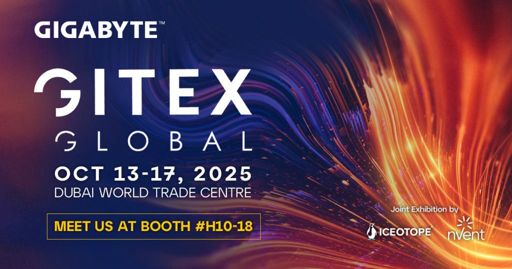 技鋼科技於GITEX Global 2025展示全面以AI為核心的伺服器解決方案 1 20251009 gigabyte01