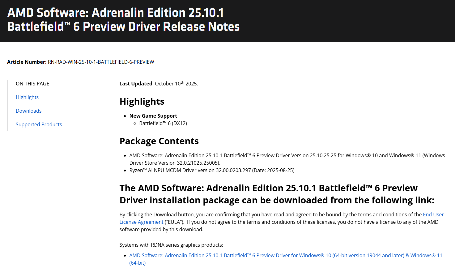 對應《戰地風雲6》發布,AMD推Adrenalin Edition 25.10.1 Battlefield 6 Preview Driver支援 2 20251011 amdadrenalinupdate 01