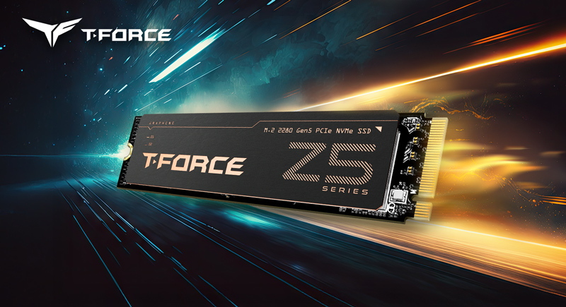 十銓科技推出T-FORCE Z54E PCIe 5.0固態硬碟,銓力旗艦效能升級、點燃電競極速引擎 1 20251017 teamgroup01