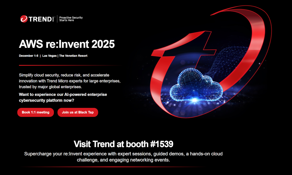 趨勢科技將推出業界最完整的企業AI風險管理方案,AI Application Security將跟隨一整套全新的方案功能在AWS re:Invent推出 1 20251127 trendmicro01
