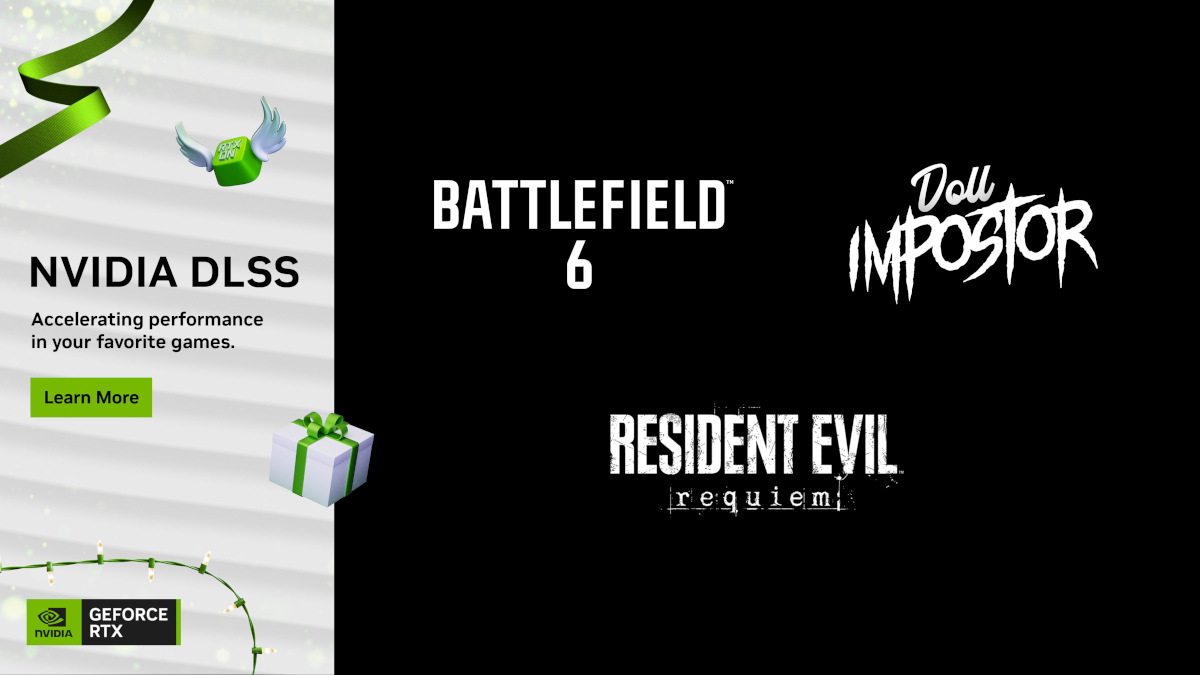 NVIDIA推出《惡靈古堡:安魂曲》GeForce RTX 5090創始版顯示卡贈獎活動,同時DLSS 4現已支援《戰地風雲 6》冬季攻勢更新 1 20251211 news nvidia01