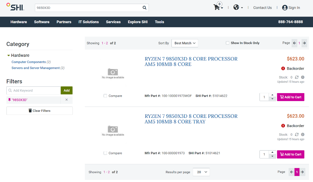 AMD Ryzen 7 9850X3D售價曝光、國外經銷商率先開跑,預計CES 2026正式發布 2 20251218 tech 9850x3dsale 02a
