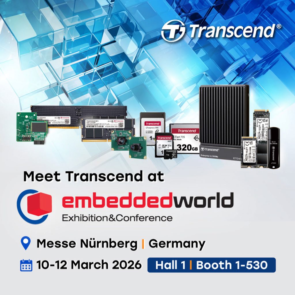 創見亮相embedded world 2026,深化工業儲存,穩定供應關鍵應用 1 20250224 NEWS 5 2