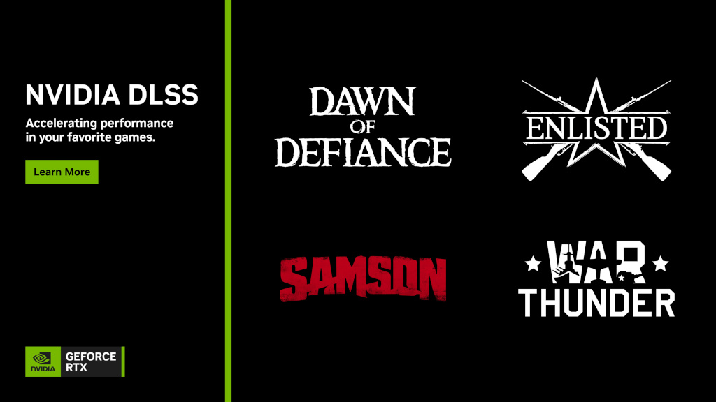 NVIDIA DLSS 4.5現已支援《戰爭雷霆》、《Enlisted》與《黎明的反抗》 2 20260413 news nvidia02
