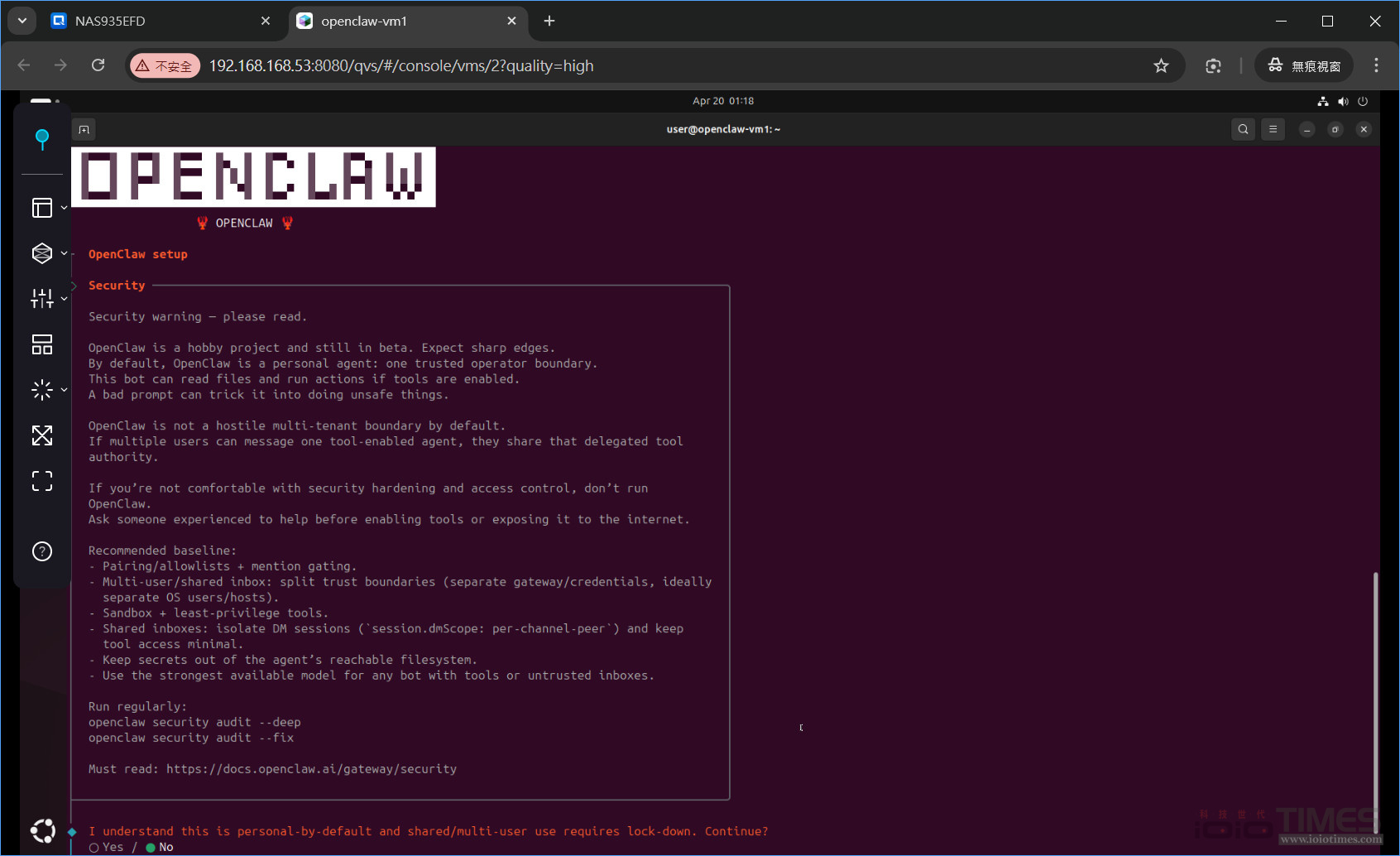 qnaptvsh874 openclaw 048
