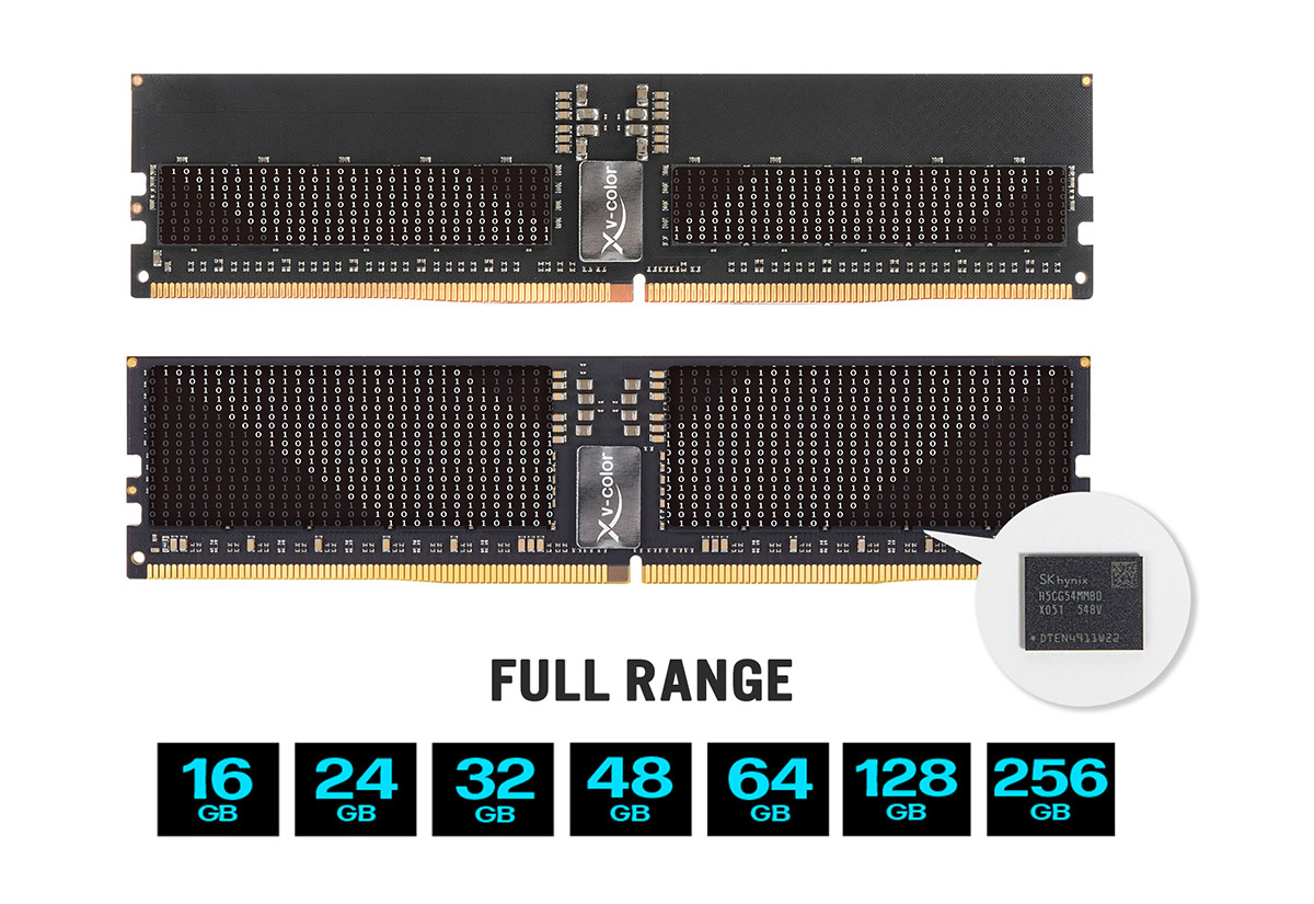 V-COLOR推出Gen5 JEDEC 8000MT/s 1.1V RDIMM,於Intel W890平台搭配ASUS Pro WS W890E-SAGE SE創下首位、OC速度可達9600MT/s 1 20260514 NEWS 1 12