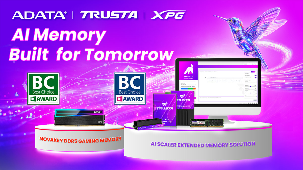 威剛科技旗下TRUSTA與XPG雙獲Computex Best Choice Award 1 20260521 NEWS 2 50
