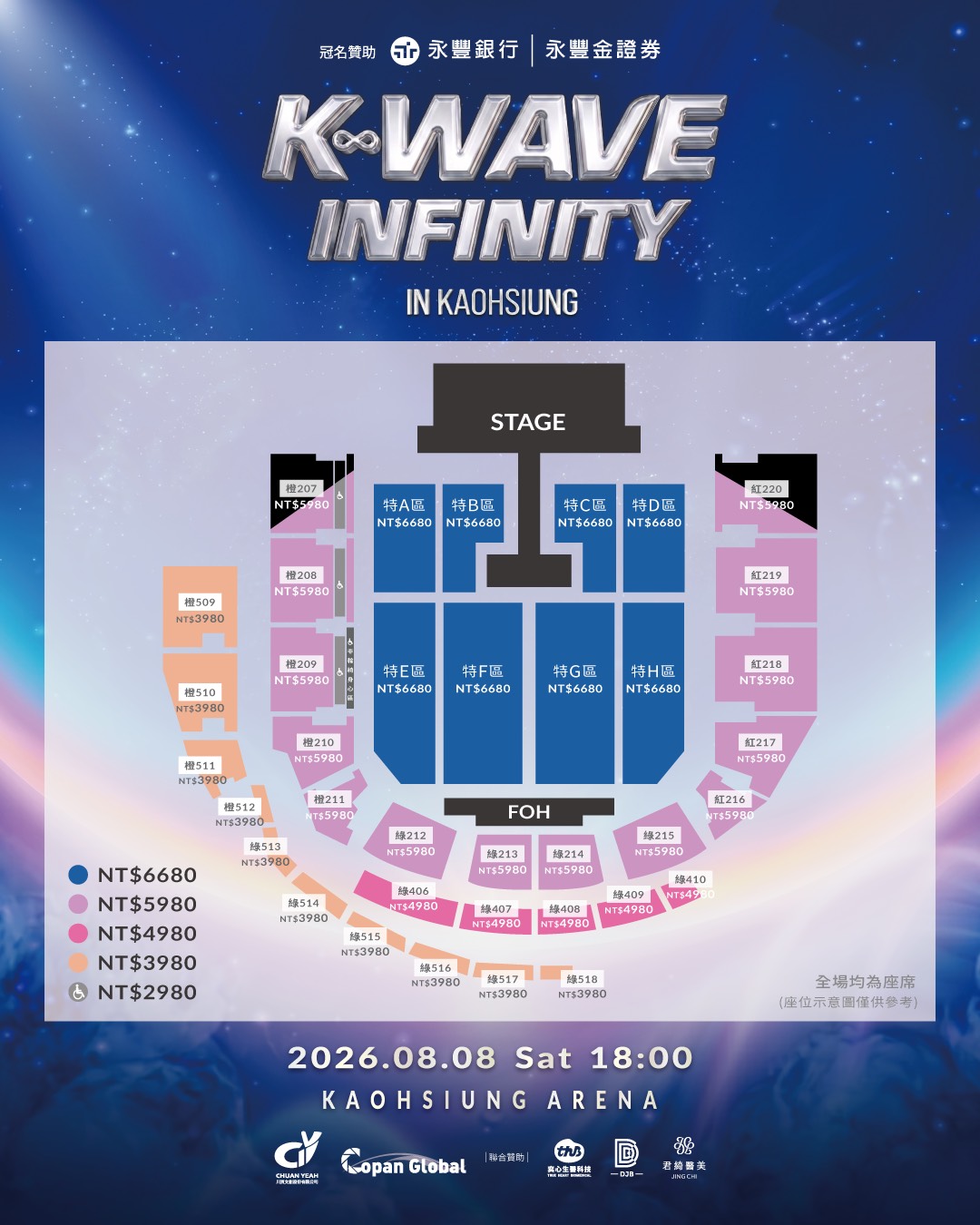 韓流人氣男團強勢登台,「K-WAVE」號召粉絲8月8日席捲港都大聲HIGH唱! 4 20260522 NEWS 4 27