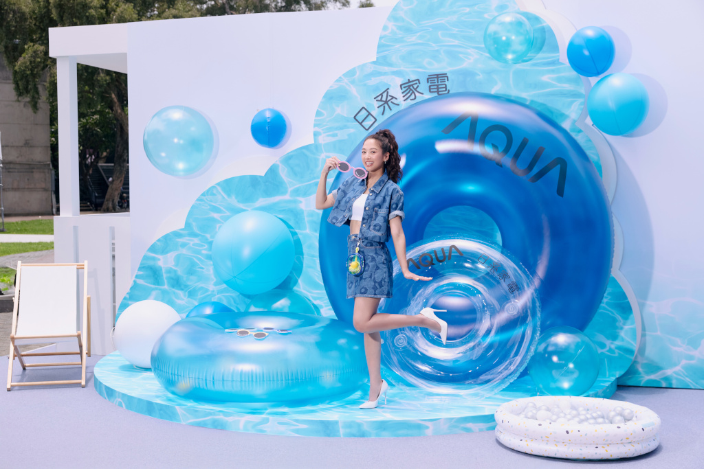 不隨波,來吹風!日系空調家電AQUA強勢登台,GEmma吳映潔驚喜現身華山AQUA「流感」計劃快閃店 5 20260617 news aqua02