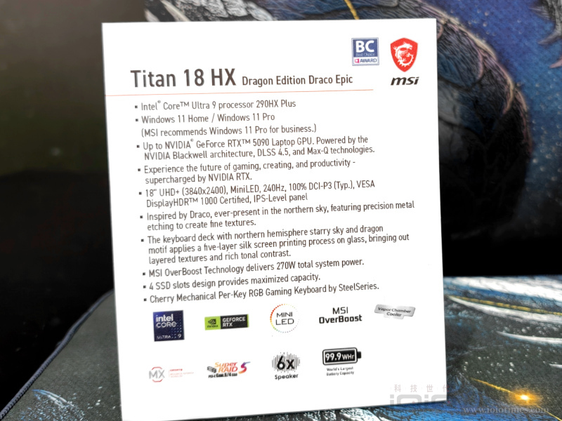 《COMPUTEX 2026展場巡禮》MSI Titan 18 HX「天龍座」典藏特仕版現身、玩具總動員與梵谷特仕版聯名登場,Claw 8 EX AI+電競掌機超強吸睛 5 Computex2026 msinb 11 3